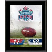 Dallas Cowboys vs. Buffalo Bills Super Bowl XXVII 10.5" x 13" Sublimated Plaque