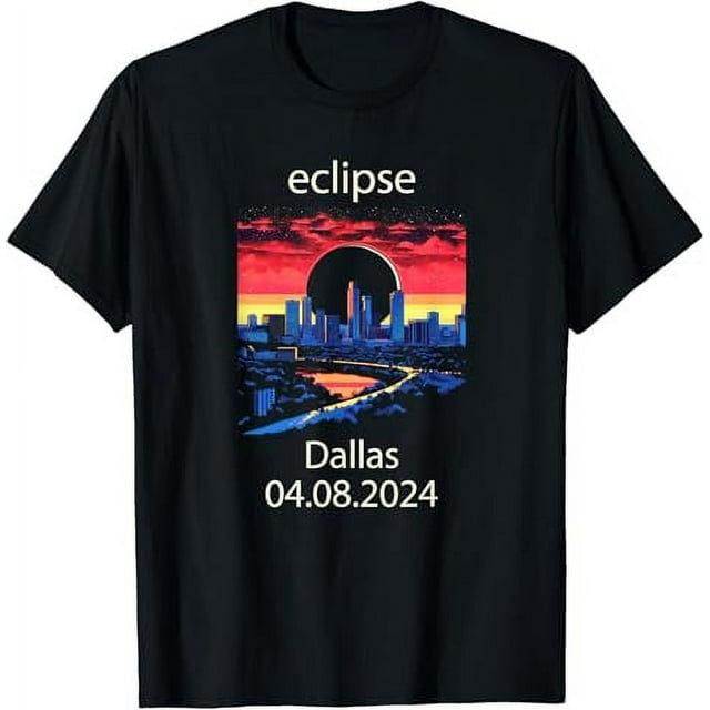 Dallas Eclipse April 8 2024 Dallas Texas Eclipse of Sun TShirt