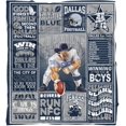thumbnail image 1 of Dallas Football Blanket Gifts for Men Boys Kids Women Soft Flannel Team Color Throw Blanket Merch, 50x60 Inches, 1 of 3