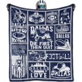 thumbnail image 1 of Dallas Football Fans Style Throw Blanket Football Team Decor Gifts for Travell Men Women Boy Soft Football Sports Blanket 50"" x 60"", 1 of 6