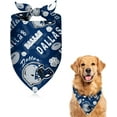 thumbnail image 1 of Dallas Football Pet Reversible Dog Bandana Gifts for Dogs Cats Cotton Triangle Bid Scarf for Puppy Small Dog, 1 of 6