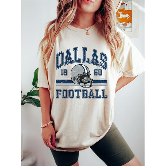Dallas Football Retro Shirt, Vintage Dallas Tee, Unisex Short Sleeve T-shirt,Sand Color,Size 3XL