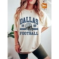 thumbnail image 1 of Dallas Football Retro Shirt, Vintage Dallas Tee, Unisex Short Sleeve T-shirt, 1 of 5