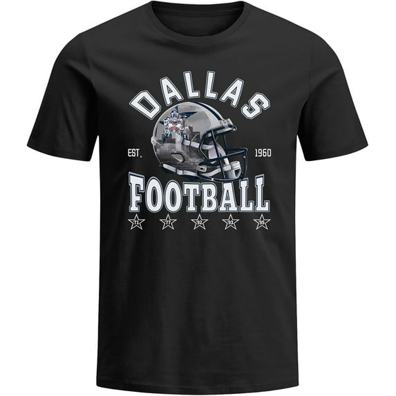 Dallas Football Shirts Gifts for Men Novelty Fans Tee Shirt Gameday Short Sleeve T-Shirt Mens Apparel