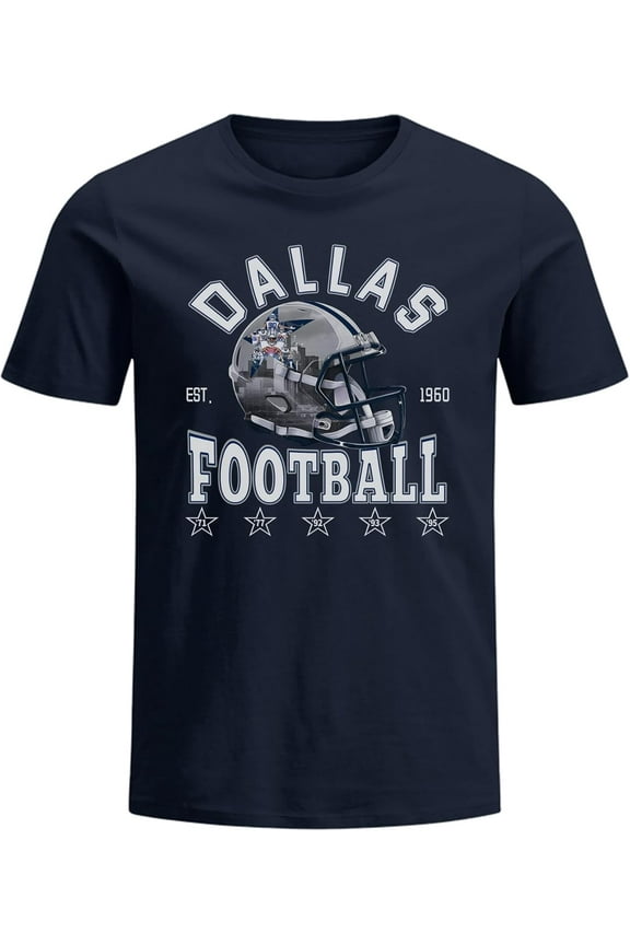 Dallas Football Shirts Gifts for Men Novelty Fans Tee Shirt Gameday Short Sleeve T-Shirt Mens Apparel
