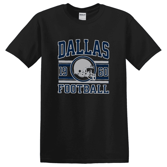 Dallas Football Sports Gear Vintage Dallas Fan Game Day Apparel Football Clothing Popular Cowboy T-shirt