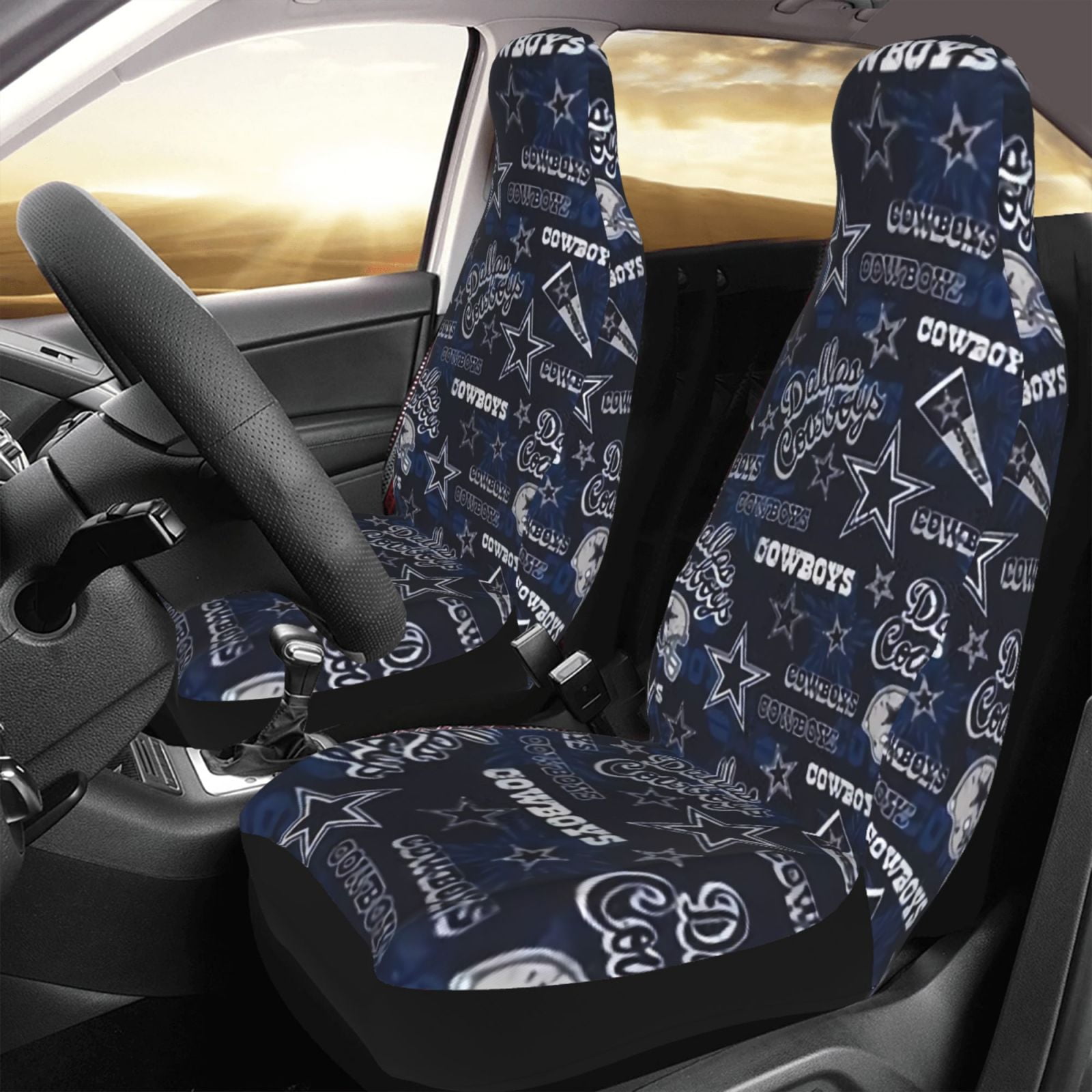 Dallas Football Team-Inspired Car Seat Covers (2 Pack) - Fan Gift, Easy ...