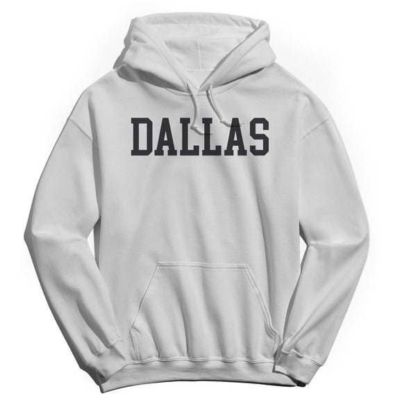 Dallas Humor Graphic White Men's Crewneck Sweatshirt Hoodie