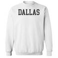 thumbnail image 1 of Dallas Humor Graphic White Men's Crewneck Sweatshirt, 1 of 1