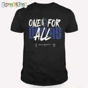 MIRACLESPIRIT Dallas Mave.ricks One For All Basketball Playoffs 2024 T Shirt Funny Birthday Black Cotton Tee Vintage Gift For Men Women
