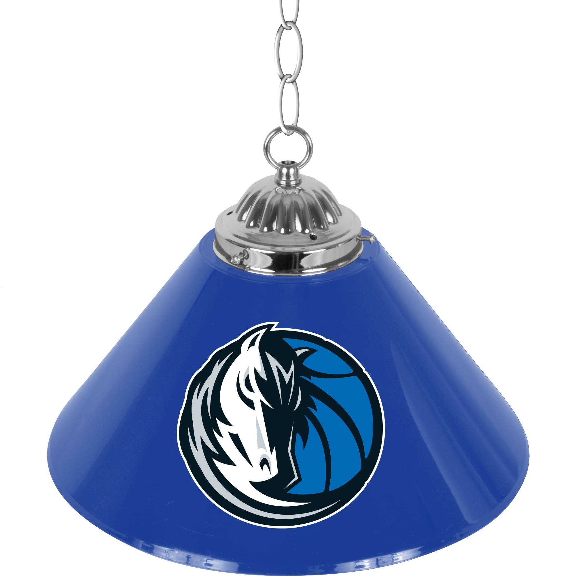 Dallas Mavericks Logo 14-Inch Single Pendant Light with Pull Chain