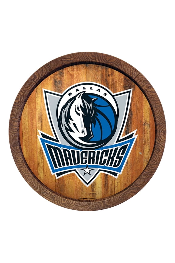 Dallas Mavericks 20.25'' Faux Barrel Top Sign