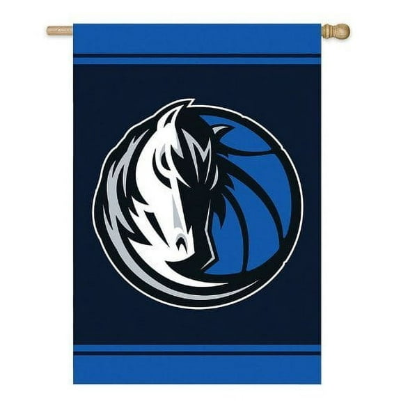 Dallas Mavericks Official NBA 28 inch x 44 inch Applique House Flag by Evergreen