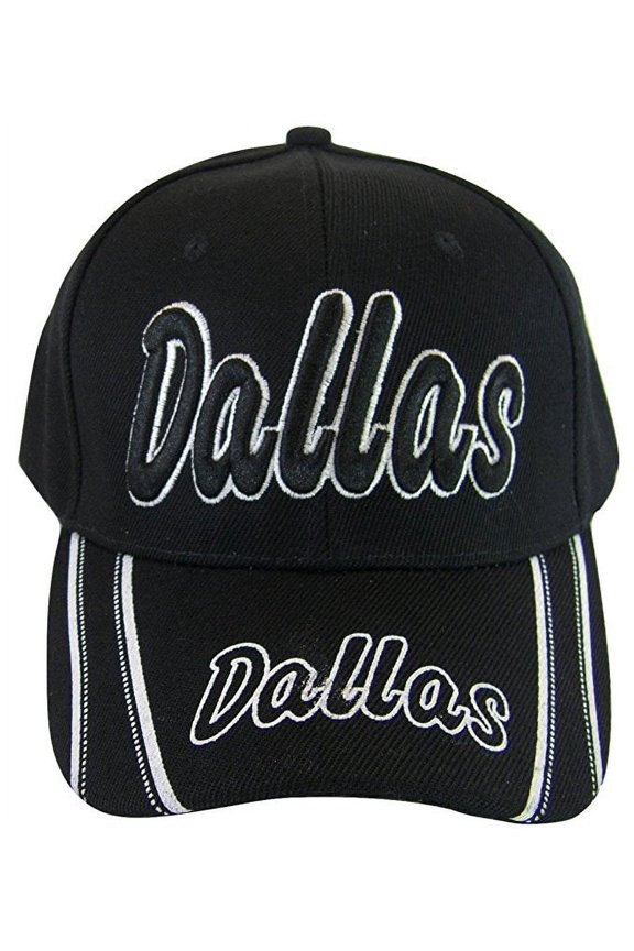 Dallas Men's Cursive 2X Script 2-Tone Adjustable Baseball Cap (Gray)