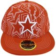 thumbnail image 1 of Dallas Men's Star Pattern Adjustable Snapback Baseball Cap (Red), 1 of 1