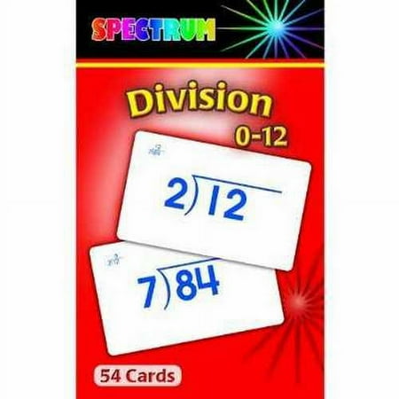 CD-734009 - Spectrum Flash Cards Division 0-12 Gr 3-5 by Carson Dellosa