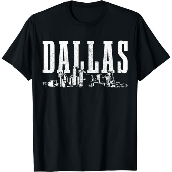 Dallas Skyline Pride Vintage Dallas Texas T-Shirt