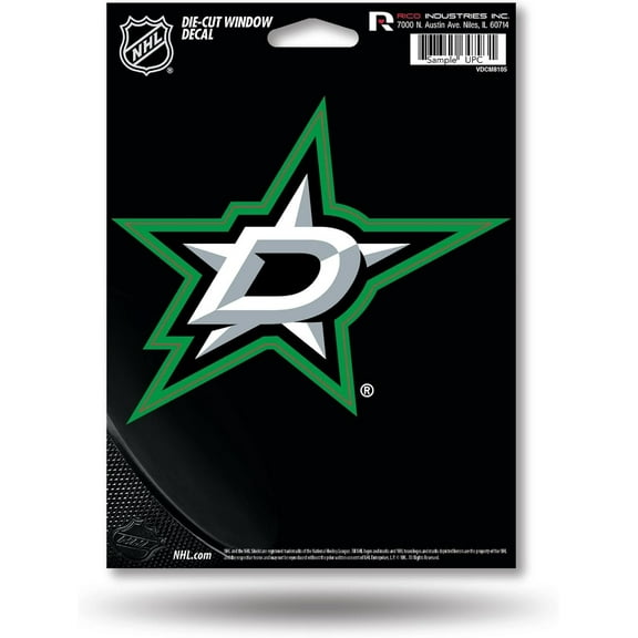 Dallas Stars 5 Inch Die Cut Decal Sticker, Flat Vinyl, Full Adhesive Backing