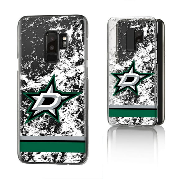 Dallas Stars Galaxy Stripe Clear Ice Case
