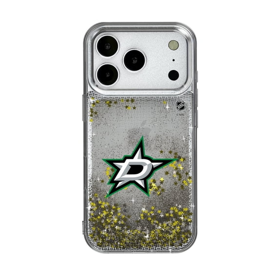 Dallas Stars Linen Logo iPhone Glitter Case