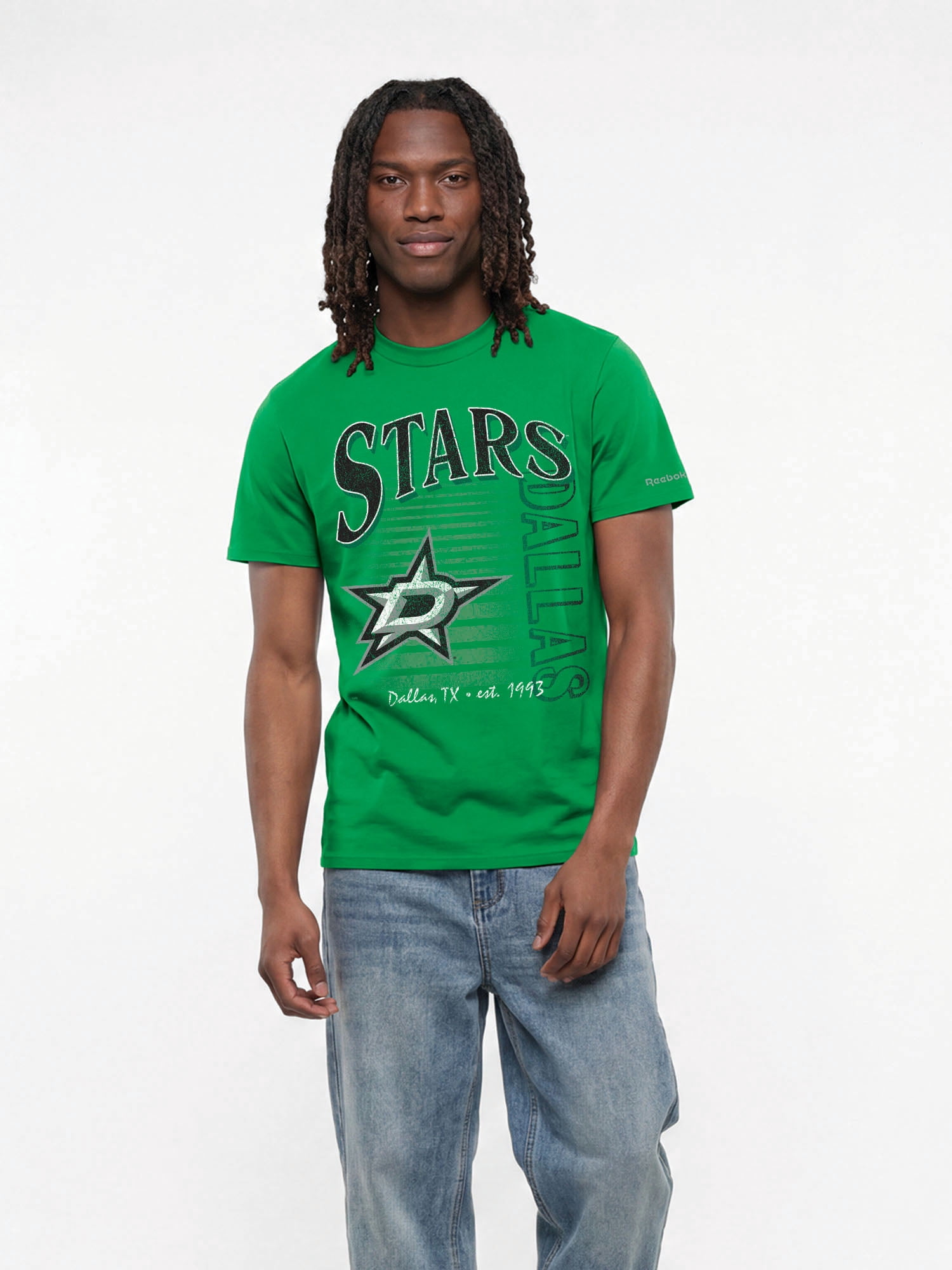 Dallas Stars Reebok Mens Crew Neck Short Sleeve T-Shirt