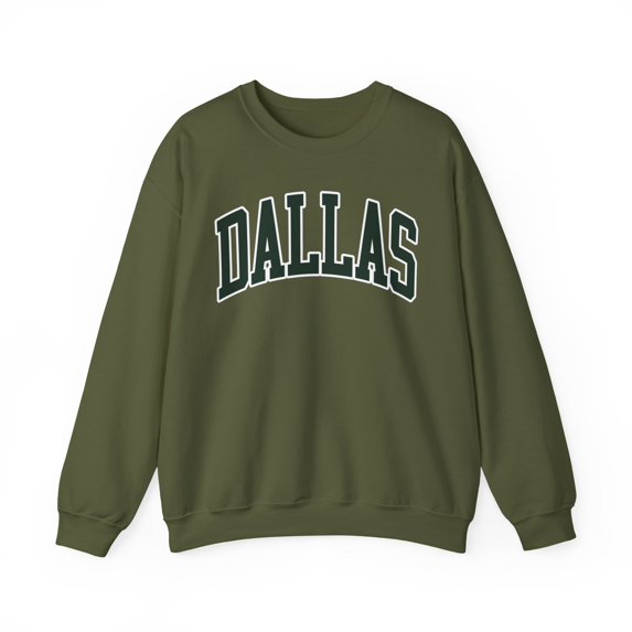 Dallas Sweatshirt Gifts Crew Neck Shirt Long Sleeve Unisex