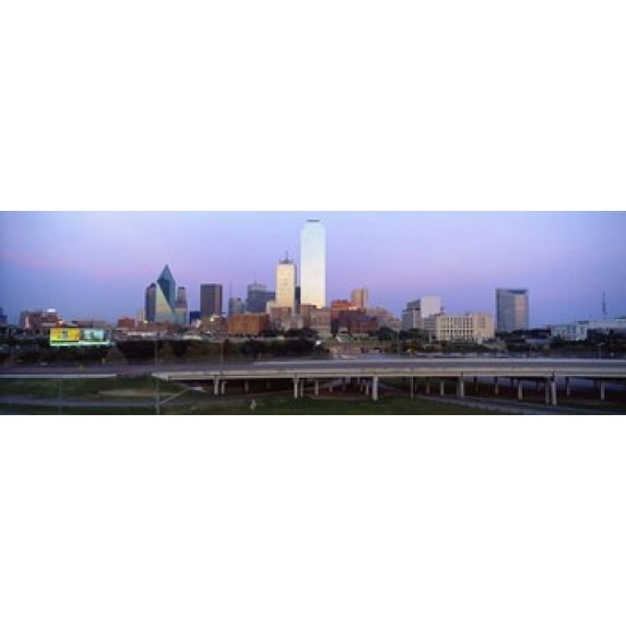 Dallas TX Poster Print (18 x 6)