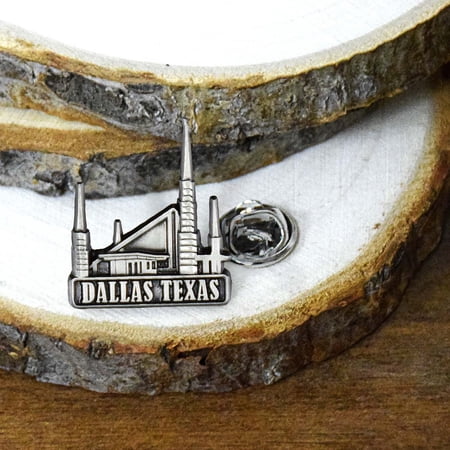 Dallas Texas 3/4" Antique Gold Temple Pin by Ringmasters