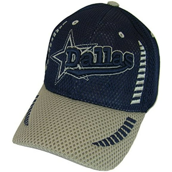 Dallas Texas Men's Summer Mesh Adjustable Baseball Cap (Navy/Gray)