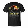 thumbnail image 1 of Dallas Texas Solar Eclipse 2024 T-Shirt, April 8 Celestial Event Souvenir Tee, Texas Path of Totality Astronomy Gift Shirt, Space Lover Eclipse Chaser 4-8-24 Skywatching Apparel, Size L, Color Black, 1 of 4