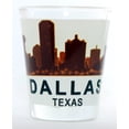 thumbnail image 1 of Dallas Texas Sunset Skyline Shot Glass, 1 of 3