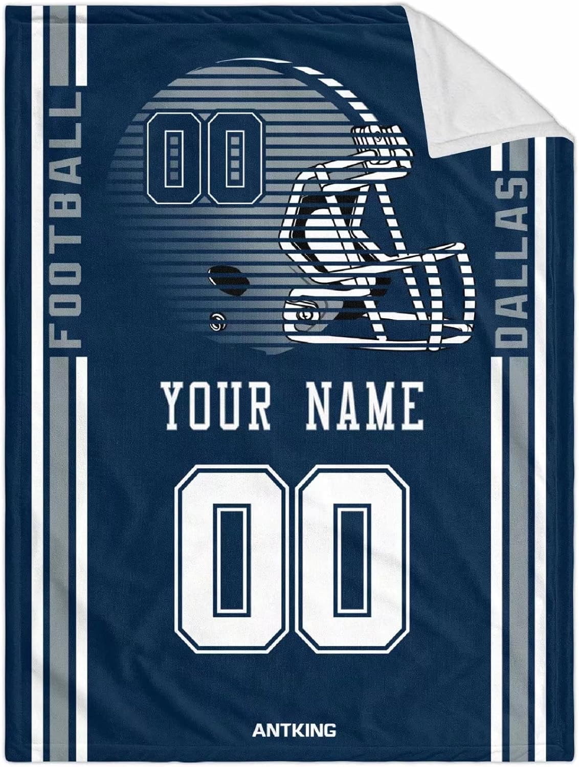 Dallas Throw Blanket Custom Any Name and Number for Men Women Youth ...