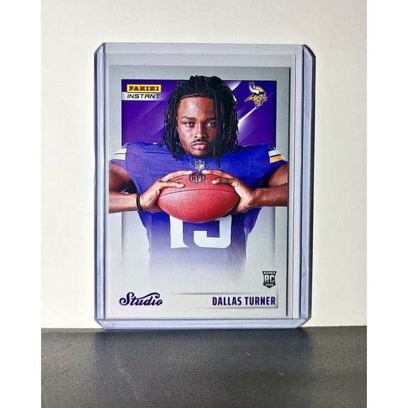 Dallas Turner 2024 Panini NFL Studio Rookies #7 Card Minnesota Vikings 1/1672