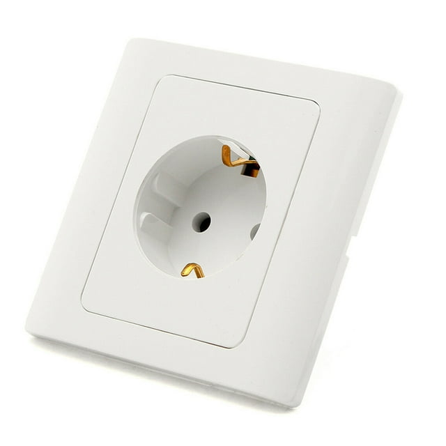 Dallas Useful EU German Standard 250V 16A 1 Gang Power Outlet Single Plug Wall Socket