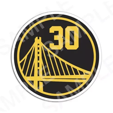 Dallas Warriors Stephen Curry 30 Sticker Basketball Decals City Laptop Phone Decal Water Bottle Stickers Car Decals, Laptop Sticker