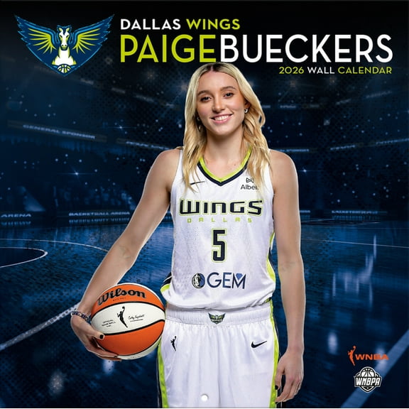 Dallas Wings - Paige Bueckers 2026 12x12 Player Wall Calendar, (Paperback)