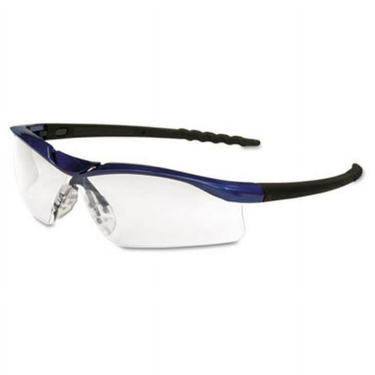 Dallas Wraparound Safety Glasses, Metallic Blue Frame, Clear Anti-Fog Lens Dallas Wraparound Safety Glasses, Metallic Blue Frame, Clear Anti-Fog Lens