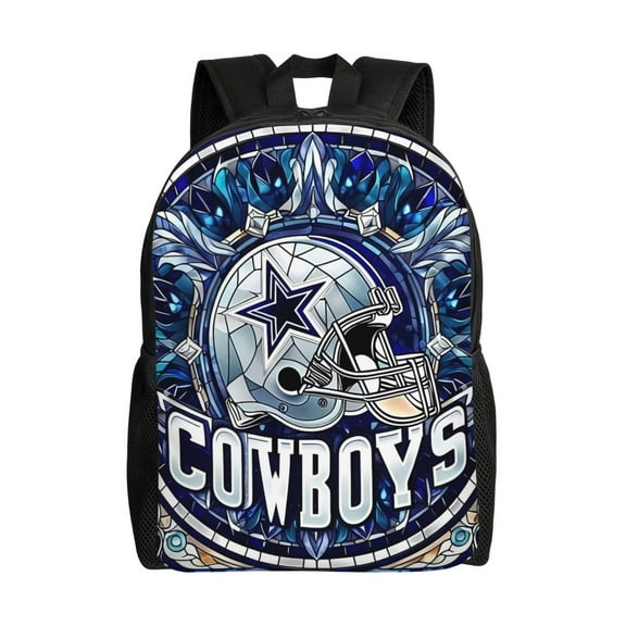 Dallas Youth Large Capacity Backpack Multifunctional Travel Backpack Waterproof Schoolbag Laptop Bag Men and Women Sports Backpack American Football Fan Gift