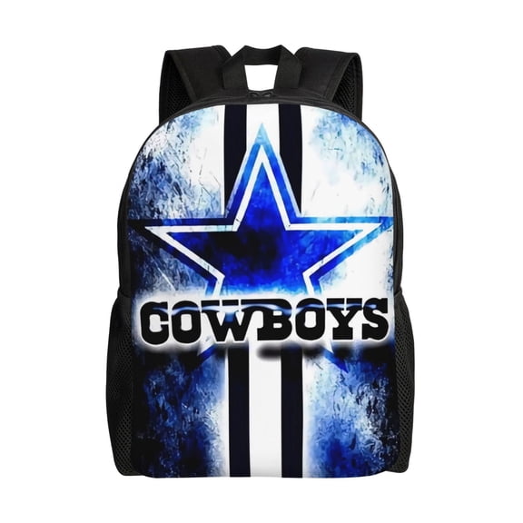 Dallas Youth Large Capacity Backpack Multifunctional Travel Backpack Waterproof Schoolbag Laptop Bag Men and Women Sports Backpack American Football Fan Gift