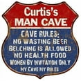 thumbnail image 1 of Dallas's Man Cave Rules Sign Shield Metal Gift 211110023261, 1 of 1