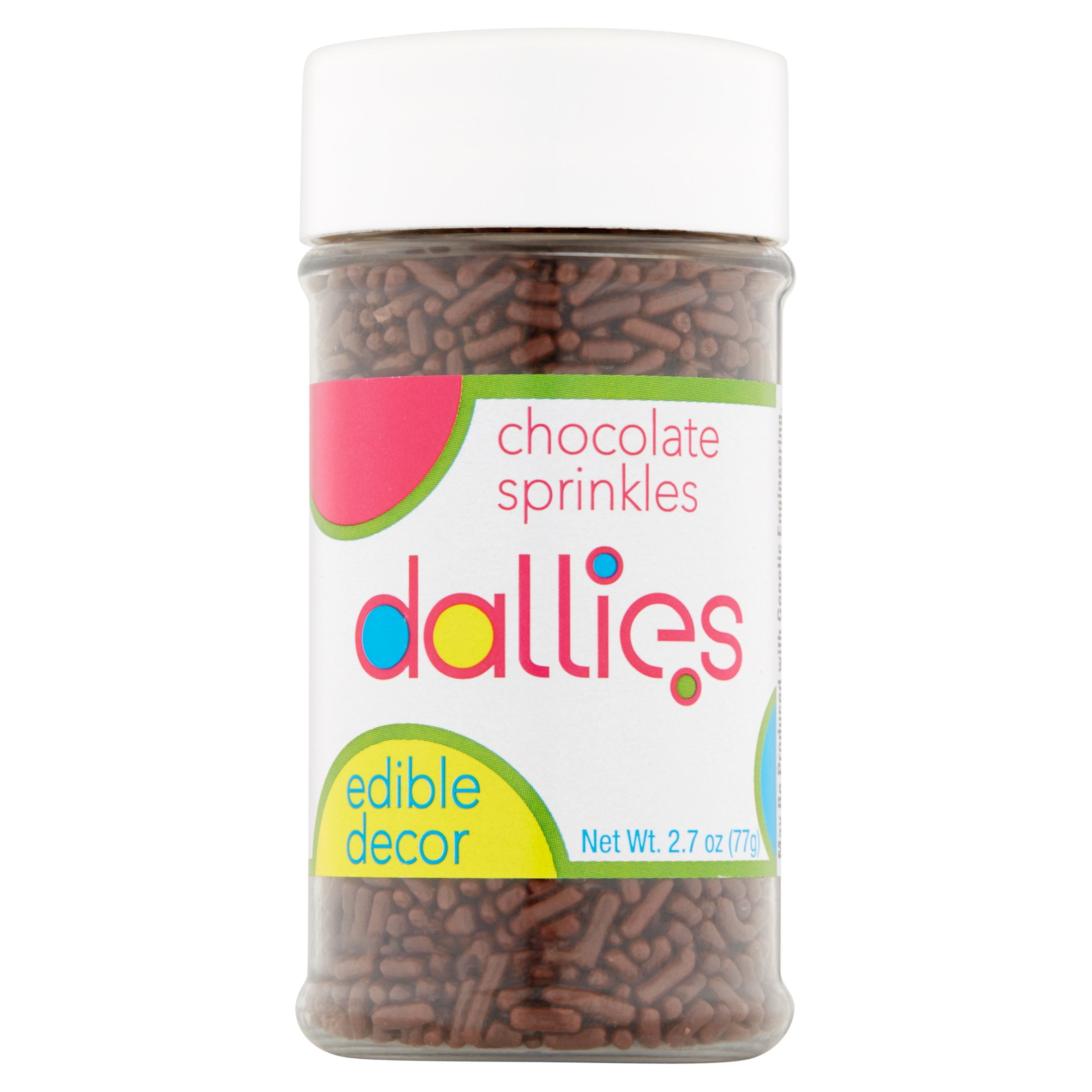 Dallies Chocolate Sprinkles Edible Decor, 2.7 oz