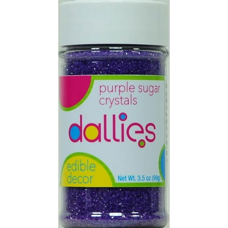 Dallies Edible Decor Purple Sugar Crystals, 3.5 oz