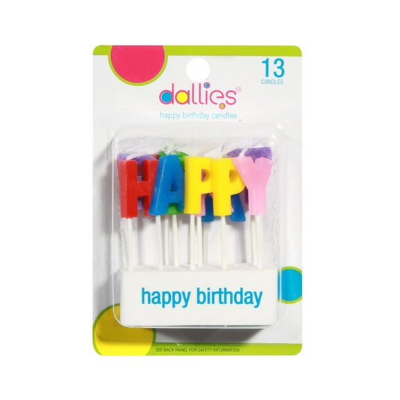 Dallies Happy Birthday Pick 2.2cm, 13ct