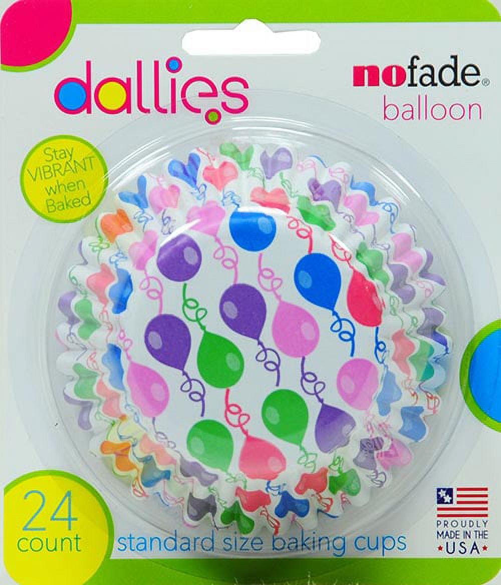 Dallies NoFade Cupcake Liner Balloon 24 Count