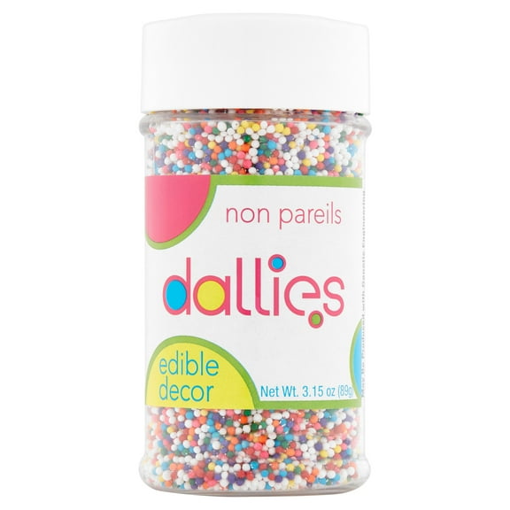 Dallies Rainbow Sprinkles, 3.15 oz, Jar