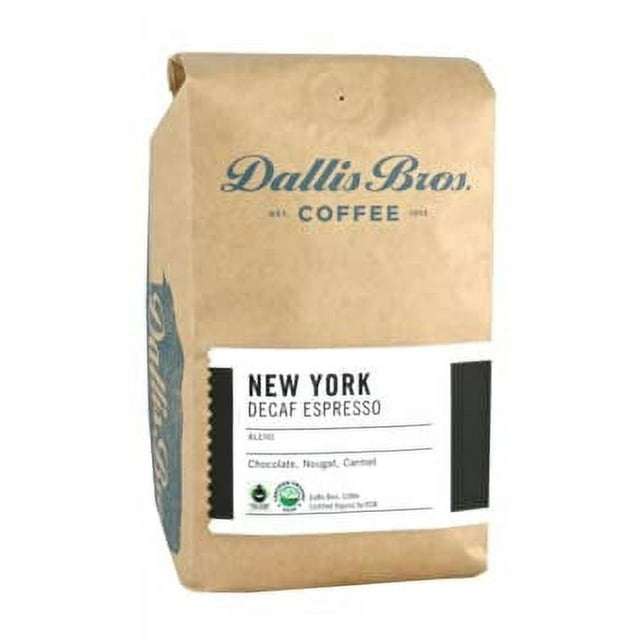 Dallis Bros. Coffee "New York Espresso Water Decaf" Dark Roasted Fair