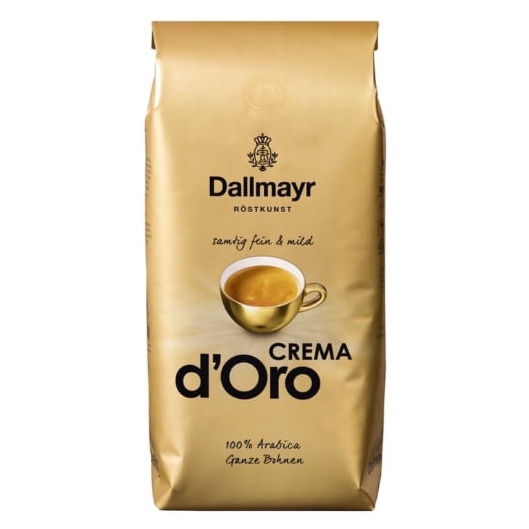 Dallmayr Crema prodomo 1000g×2 Dallmayr Crema D'Oro Whole Beans Coffee 2.2lb/1000g - Walmart.com