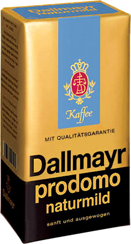 Dallmayr Prodomo German Ground Coffee – 500g (17.6oz) Fine Grind Medium Roast