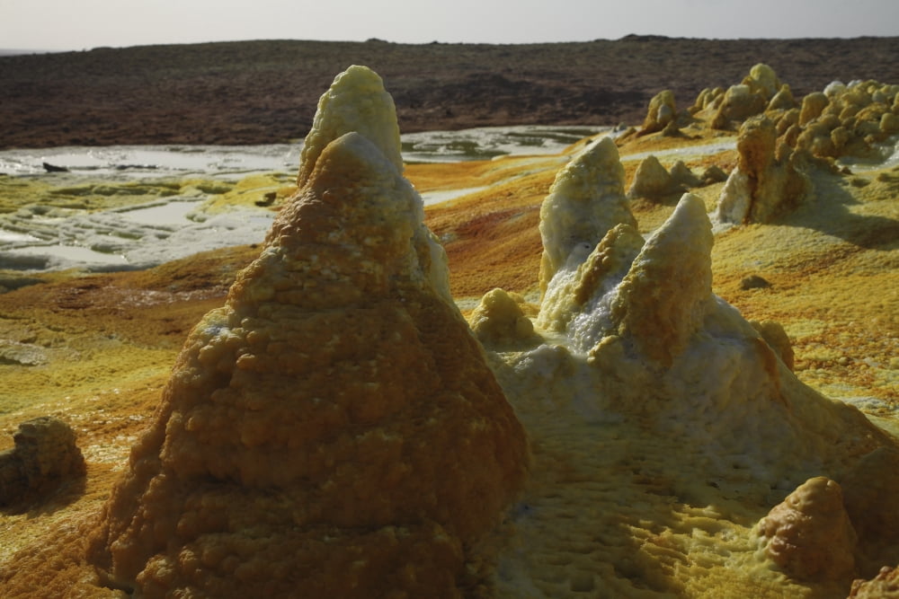 Dallol geothermal area Danakil Depression Ethiopia Canvas Art - Martin RietzeStocktrek Images (17 x 12)