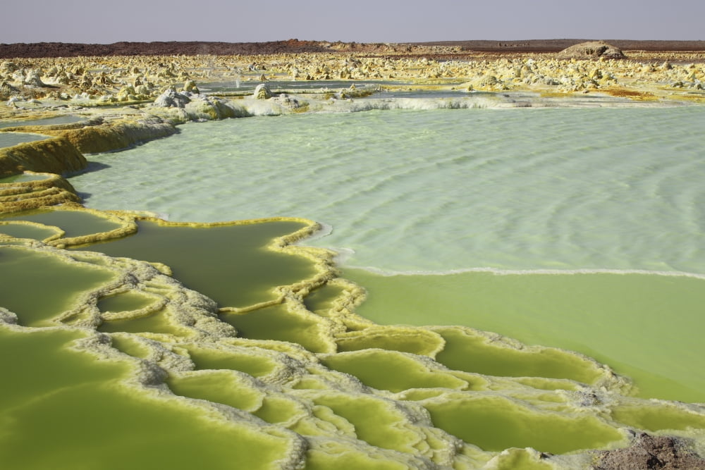 Dallol geothermal area Danakil Depression Ethiopia Canvas Art - Richard RoscoeStocktrek Images (18 x 12)